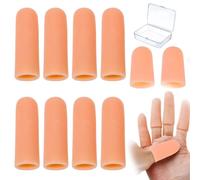 JUGUTA 10 Pezzi Protezioni Per Dita In Silicone, Gel Manicotti Per Dita E Pollici, Protezioni Per Dita In Gel, Copridito In Silicone, Gel Manicotti Per Dita, Proteggi Dita, Pratici Per Casa E Lavoro