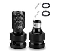 JUGUTA 2 Pezzi Impact Wrench Bit Adapter Bit Holder Socket Adattatore Da 1/2 A 1/4 Di Pollice, Inserto Per Avvitatore,Utensile Multifunzione Per Chiavi Elettriche E Cricchetti