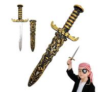 JUGUTA 2 Pezzi Spade Di Plastica Di Halloween, Spada Di Plastica, Halloween Spade Di Plastica,Spada Giocattolo Di Plastica, Per Oggetti Di Scena Costume Pirata, Festa Pirata