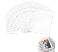 JUGUTA 20 Inserti Mini Album Fotografico, per Fujifilm Instax Mini Fotocamera Istantanea, Polaroid Hi-Print Immagini, Kpop Photocard Holder Binder, Mini Foto Album, Album Fotografico