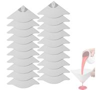 JUGUTA 20 Pezzi Filtro Per Vernice, Conici Filtri Per Vernice Auto Con Imbuto In Carta Filtro Per Vernici, Filtri Per Carta Conici Per Vernice Per Auto Pistole A Spruzzo Arti E Mestieri