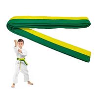 Juguta 200cm kimono karate bambino Cintura Judo Karate Sportive Arti Marziali Cinture Taekwondo Professionale Aikido Cintura Tessuto Spesso Cintura Arti Marziali,Karate Arti Marziali (Giallo Verde)