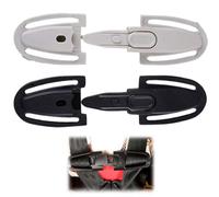 Juguta 2pcs Fibbia Gancio Cintura Seggiolino Auto Bambino, Dispositivo di Sicurezza Seggiolino Auto, Impedisce al Bambino di Togliere le Braccia Dall’imbracatura, per Seggiolini e Passeggino (Nero)