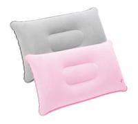 Juguta 2pz Cuscini Gonfiabili Morbidi, Cuscini da Viaggio, Cuscino per Il Collo, Accessori da Campeggio, Cuscini Gonfiabili per Dormire, Cuscino Cuscino, Grigio & rosa