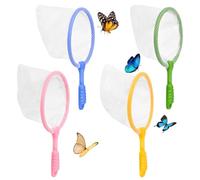 JUGUTA 4 Pezzi Rete Pesca All'Aperto, Reti Da Pesca In Plastica Per Bambini, Strumento Per L'Apprendimento Precoce Reti Per Catturare Insetti, Per La Cattura Di Piccoli Pesci E Gamberetti