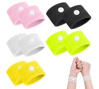 JUGUTA 5 Paia Braccialetti Antinausea, Anti Nausea Digitopressione, Digitopressione Bracciale Anti-Nausea, Braccialetti Mal Di Mare Bambini, Braccialetto Per Cinetosi Per Mal D'Auto