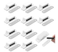 JUGUTA Chiusura Magnetica Per Ante - Set 10 Calamite Per Mobili Chiusura - Calamita Porta - Chiusure Magnetiche - Magneti Porte Armadi Cassetti - Blocco Fermo Forza Tenuta 14 Kg