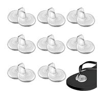 JUGUTA Infradito Donna Proteggi Dita Piedi Silicone, 8 Paia Protezione Infradito Silicone Trasparente, Cuscinetti Riutilizzabili Per Sandali E Scarpe Con Zeppa