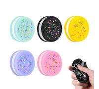 JUGUTA Kit Taba Squishy, 5Pezzi Di Giocattoli Taba Squishy Di Biscotto,Alleviare Lo Dtress Per Bambini E Adulti,Sensoriali Dal Design Carino,Gadget Per L’Ansia E Bomboniere(C,Piccolo)