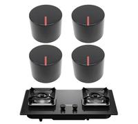 Juguta Manopola della Stufa, 4 Pezzi 6mm in Lega di Zinco Cucina Domestica Manopole della Stufa a Gas Fornello Forno Piano Cottura Controllo del Interruttore in Metallo