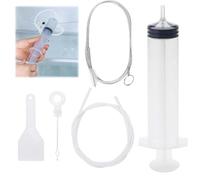 JUGUTA Mynoozi Kit Di Pulizia Del Foro Di Scarico Del Frigorifero, Set Di 5 Pezzi Per La Pulizia Del Frigorifero, Set Di Draga E Pulizia Riutilizzabili, Spazzola Per La Pulizia Del Tubo Di Scarico Del