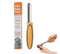 JUGUTA Pietra Affilatrice Per Unghie Premium Per Animali Domestici: Lima Per Artigli In Acciaio Inox, Per Contorno Unghie Lisce, Universale Per Gatti E Cani(Arancione)