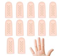 JUGUTA Protezioni per Dita in Gel 12 Pezzi - Cuscinetti Traspiranti Antivesciche - Sollievo da Sfregamenti e Calli - Taglia Unica per Uomo e Donna - Ideali per Sport, Lavoro e Attività Quotidiane