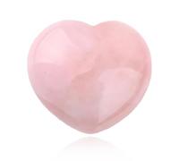 JUGUTA Quarzo Rosa Pietra Naturale 1 Pezzo Cuore 45Mm Rosa Cristallo Lucido Per Amore Guarigione