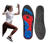 JUGUTA Solette Per Dimagrire Originali,Sollievo Solette Dimagranti Per Piedi Doloranti Con Inserti Magnetici Per Digitopressione Sani,Comodo E Traspirante,Nero E Rosso,S(35-39)