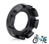 JUGUTA Tiraraggi Bici Universale, Bicicletta Tiraraggi, Bicicletta Tiraraggi Bicicletta Chiave Tiraraggi 6 In 1 Tira Raggi Regolazione Dei Cerchioni 10-15G Per Raggi Per Bicicletta(Nero)
