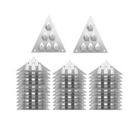 Jugutyeg 36x Kit di Montaggio a Pressione per Pannelli Acustici per Pareti Insonorizzate