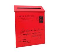 Jugutyeg Cassetta Postale Montata per Esterni Contemporanei, Rosso