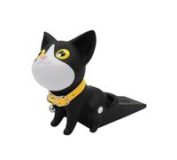 Jugutyeg Fermaporta Antiscivolo con Design a Cartoni Animati per La Parte Inferiore Della Porta, Fermaporta in PVC, Fermaporta per Interni, Adatto per Bagni E, Nero Bianco