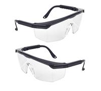 JUHONNZ Occhiali di Sicurezza,2 PCS Avvolgenti Occhiali Protettivi Antiappannamento Montature per Bambini Protezione Degli Occhi per Adulti Lenti Trasparenti per Attività all'aperto