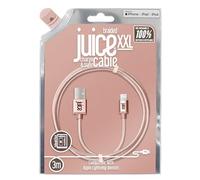 Juice Apple Lightning Cable 3m Braided Eco Rose Gold,iPhone 14, Max, Pro, Plus,