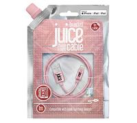 Juice Cavo Lightning Apple da 1 m intrecciato oro rosa, iPhone 14, Max, Pro, Plus, 13, Max, Pro e Mini, 12, Max, Pro e Mini, 11, Pro, X, Xr, 8, 7, 6, SE, 5, iPad,