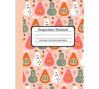 Juice Fruit {Pears & 'Cado} Composition Notebook | Fruit | Aesthetic Fruit | School Supplies | Cute School Supplies