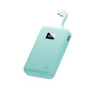 Juice Power Bank Eco Integrato, Caricatore Portatile 10.000 mAh con Cavo Integrato e Display Digitale, Uscita USB-C, Power Bank per iPhone 15 16 Pro Max, Samsung, Xiaomi, Android, iPad, DJI, GoPro