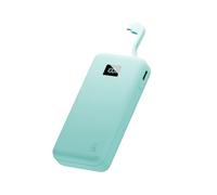 Juice Power Bank Eco integrato, caricatore portatile da 16000 mAh con cavo USB-C integrato e display digitale, uscita USB-C veloce, PowerBank per iPhone 15 16 Pro Max, Samsung, Android, iPad, DJI