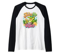 Juice Up Your Vibes Bevanda Estiva Alligatore Maglia con Maniche Raglan