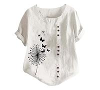 Juice World - Maglietta in cotone con stampa retrò elegante letteraria e artistica, bianco, M