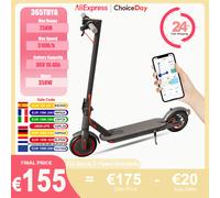 JUICEASE 365TUYA Scooter elettrico 25KM gamma fino a 31 KM/H 350W potente motore Smart APP 8.5 pollici pieghevole adulto Kick Escooter 365TUYA