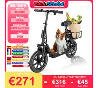 JUICEASE ESBS/ESBSPRO 500W Scooter elettrico 54.6 v10.4ah/22.5Ah batteria di grande capacità 45/100KM a lungo raggio 35 km/h 14 pollici EScooter ESBS(54.6V10.4AH 45KM)