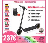 JUICEASE ESMAX MAX4 Pro Scooter elettrico per adulti Motore da 10 pollici Picco 1000 W Velocità massima 35 km/h Portata 45-50 km Batteria grande 42 V 14,5 Ah M365 P7(600W 35KM)