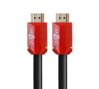 Juicebitz® Cavo Premium V 2.0 HDMI della serie “Ooh-la-la” [18GBPS 4 K risoluzione] dorato 24 ct., 28 AWG lead Ultra [Full HD], 3D, risoluzione 4 K, W/Ethernet, per SkyHD Virgin V + Freesat HD Freeview HD, PS3, PS4, Xbox One 360 schermo curvo.