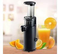 JuiceInstant Estrattore di succo - spremiagrumi lento silenzioso a freddo funzione frullatore per frutta e verdura, estrazione di sostanze nutritive, spazio piccolo (nero)