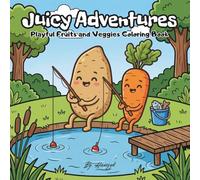 Juicy Adventures: Playful Fruits and Veggies Coloring Book