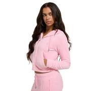 Juicy Couture Felpa con Cappuccio Madison, Juicy Pink, XS