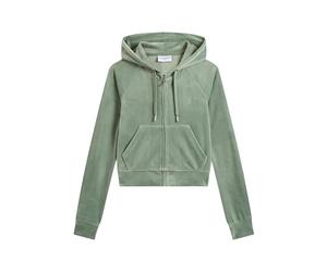 Juicy Couture Felpa con Cappuccio Madison, Chinois Green, M