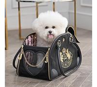 Juicy Couture Give Me Treats Pet Carrier - Elegante borsa da viaggio nera per cani e gatti di piccola taglia