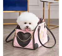 Juicy Couture Give Me Treats Pet Carrier - Elegante borsa da viaggio rosa per cani e gatti di piccola taglia