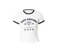 Juicy Couture Maglietta 'The Arched Football Ringer' nero / bianco Donna Juicy Couture M nero / bianco