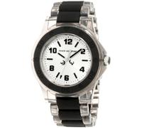 Juicy Couture Orologio da donna 1900870 Rich Girl con cinturino in plastica trasparente con inserto in silicone nero, Nero, Bracciale