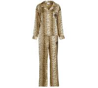 Juicy Couture Pigiami / camicie da notte Tamzin Cheetah Satin Shirt Pant Set in Marrone EU S