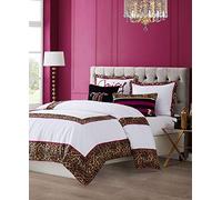 Juicy Couture Set Comforter, Poliestere, Bianco Rosa, King