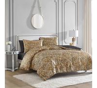 Juicy Couture Set copripiumino King leopardato in raso - stampa ghepardo 3 pezzi lavabile in lavatrice reversibile stampa animalier set copripiumino e federe