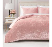 Juicy Couture Set di biancheria da letto matrimoniale in velluto riccio, 2 pezzi - (1) 172,7 x 228,6 cm e 1 federa 50,8 x 66 cm, rosa