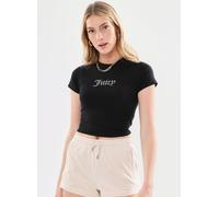 JUICY COUTURE - Shrunken D Tee Diamante Nero - Abbigliamento L Nero