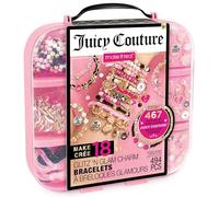 Juicy Couture Valigetta Deluxe Braccialetti - Set Creativo Gioielli 494 Pezzi | Glitz ‘N Glam Charm Bracelets | 18 Braccialetti Personalizzati con Perline e Ciondoli
