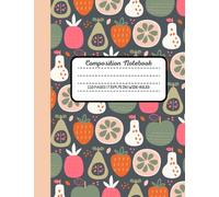 Juicy Fruit {Green Fruits} Composition Notebook | Fruit | Notebook | Cute School Supplies